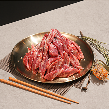  소금 생 갈빗살